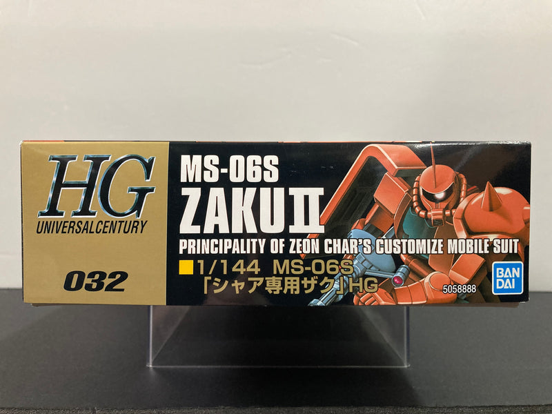 HGUC 1/144 No. 032 MS-06S Zaku II Principality of Zeon Char's Customize Mobile Suit