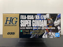 HGUC 1/144 No. 035 FXA-05D/RX-178 Super Gundam A.E.U.G. Prototype Mobile Suit + Supporting Fighter