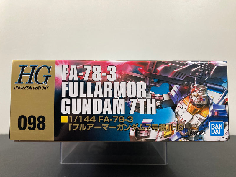 HGUC 1/144 No. 098 FA-78-3 Full Armor Gundam 7th E.F.S.F. Prototype Mobile Suit