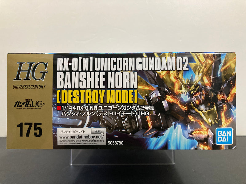 HGUC 1/144 No. 175 RX-0 [N] Unicorn Gundam 02 Banshee Norn (Destroy Mode) Full Psycho-Frame Prototype Mobile Suit