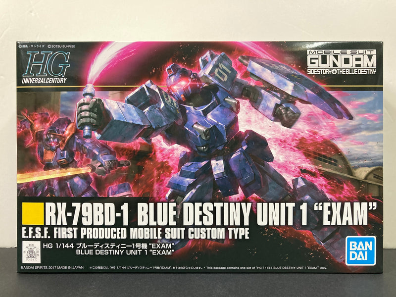 HGUC 1/144 No. 207 RX-79BD-1 Blue Destiny Unit 1 Exam E.F.S.F. First Produced Mobile Suit Custom Type