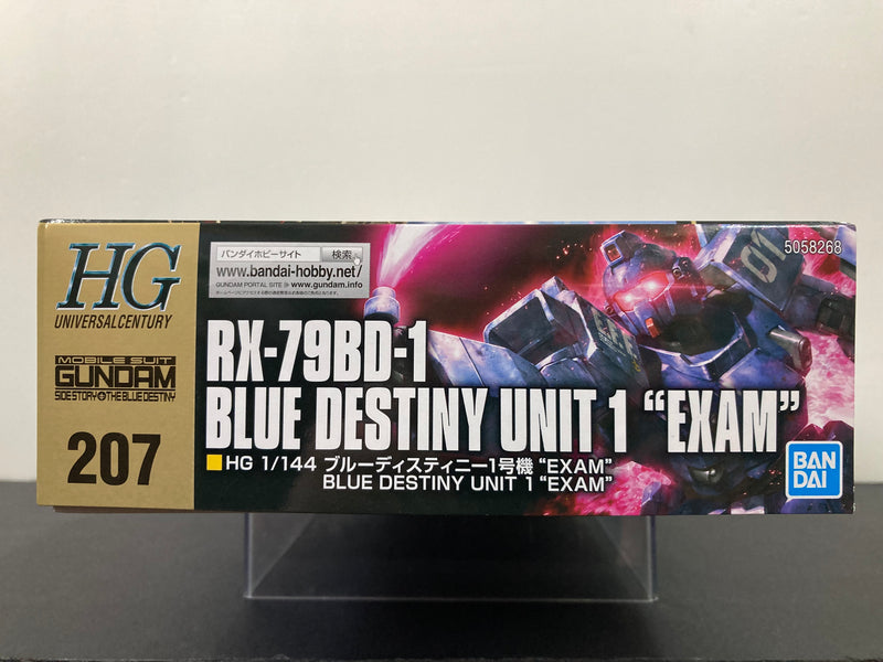 HGUC 1/144 No. 207 RX-79BD-1 Blue Destiny Unit 1 Exam E.F.S.F. First Produced Mobile Suit Custom Type