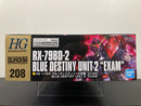 HGUC 1/144 No. 208 RX-79BD-2 Blue Destiny Unit 2 Exam E.F.S.F. First Produced Mobile Suit Custom Type