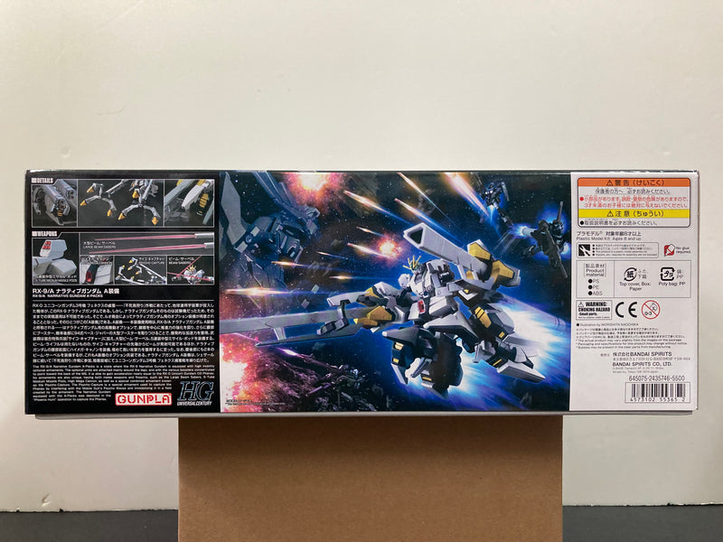 HGUC 1/144 No. 218 RX-9/A Narrative Gundam A-Packs Anaheim Electronics Multipurpose Test Mobile Suit