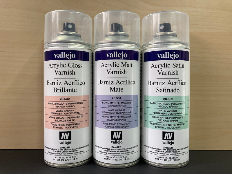 Hobby Paint Spray Acrylic Varnishes - 水性漆噴罐 保護噴漆 400 ml