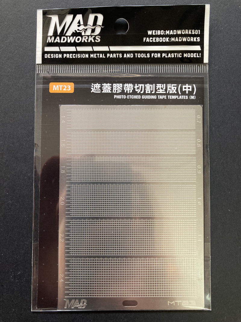 Photo-Etched Guiding Tape Templates [M] - 遮蓋膠帶切割型版 [中] MT23