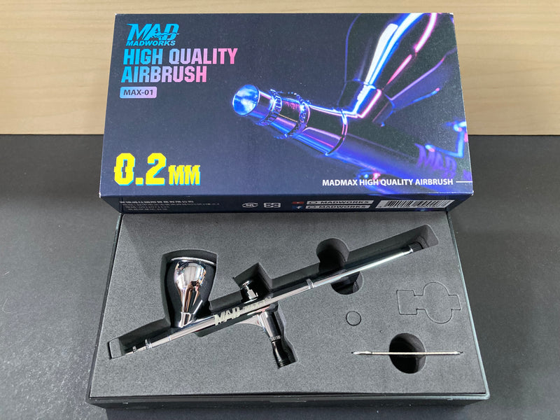 High Quality 0.2 mm Dual Action Airbrush 雙動式噴筆 MAX-01