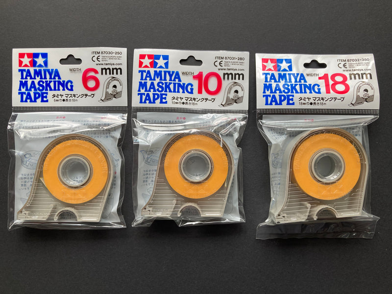 Masking Tape with Dispenser Cutter 6 - 18 mm 分色遮蓋膠帶 膠紙 (含膠台)