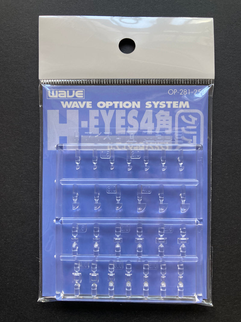 H-Eyes [4] Standard Size (Corner) 機器人 人型專用透明眼睛膠片組 (角) [4] OP-281 ~ OP-283