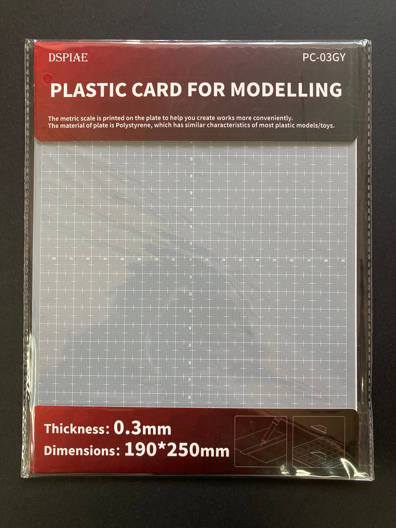 HIPS Plastic Card with Printed Scale for Modeling 模型改造高抗衝聚苯乙烯膠板