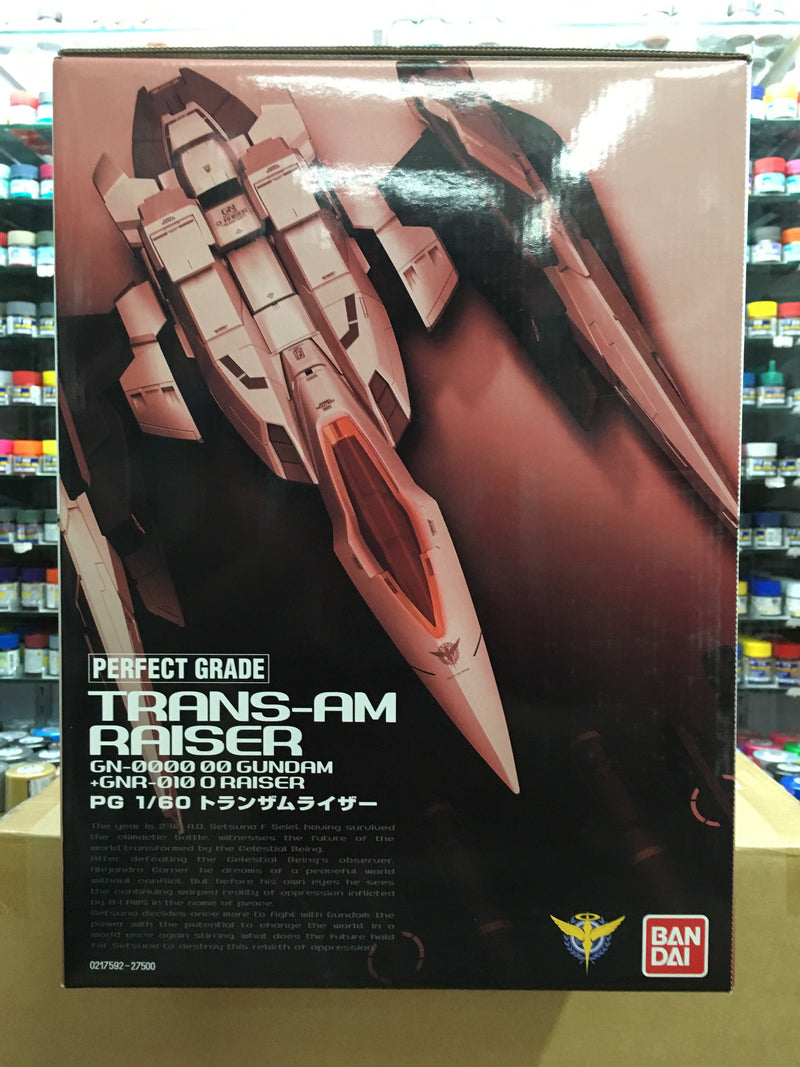 PG 1/60 Trans-Am Raiser GN-0000 00 Gundam + GNR-010 0 Raiser