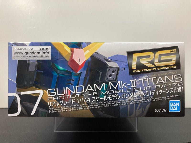 RG 1/144 No. 07 Gundam Mk-II Titans Prototype Mobile Suit RX-178