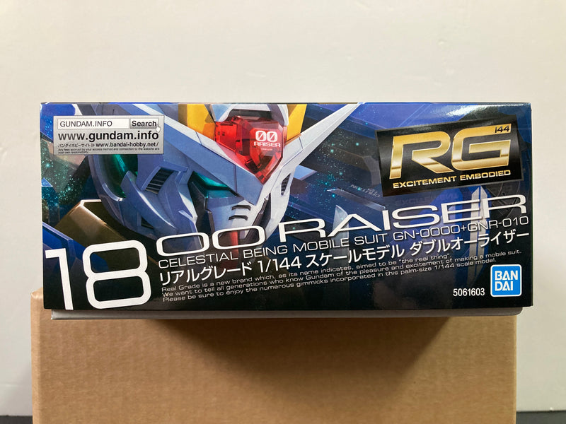 RG 1/144 No. 18 00 Raiser Celestial Being Mobile Suit GN-0000 + GNR-010