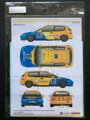 1/24 Scale Kit: Spoon Sports Group N Version Decal Set for Hasegawa Honda Civic EG6 SK-24035
