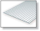 1.0 mm Opaque White Thick Polystyrene Metal Style Roofing Sheets (Standing Seam Roof) 15 cm x 30 cm 聚苯乙烯直立接縫屋面頂板