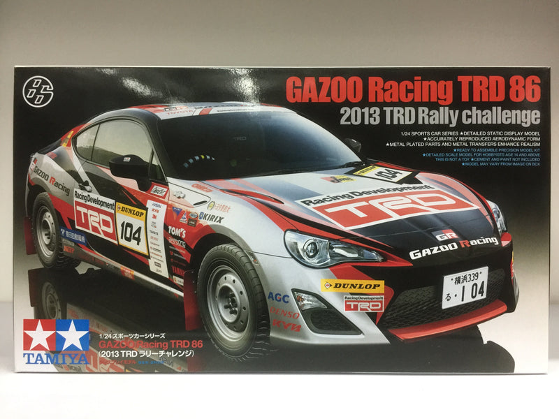 Tamiya No. 337 Gazoo Racing TRD Toyota 86 GT86 ZN6 ~ Year 2013 TRD Rally Challenge Version