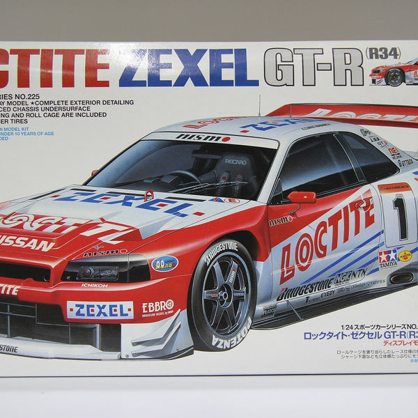 Tamiya No. 225 JGTC Loctite Zexel Nissan Skyline GT-R R34 BNR34