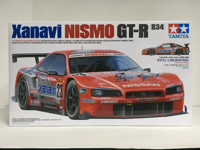 Tamiya No. 268 JGTC Xanavi Nismo Nissan Skyline GT-R R34 BNR34