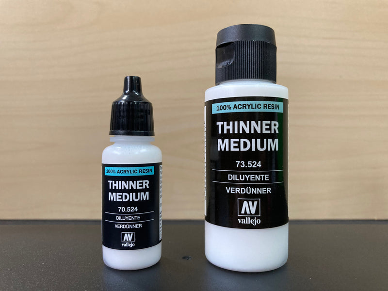 Thinner Medium - 筆塗稀釋液 17 & 60 ml