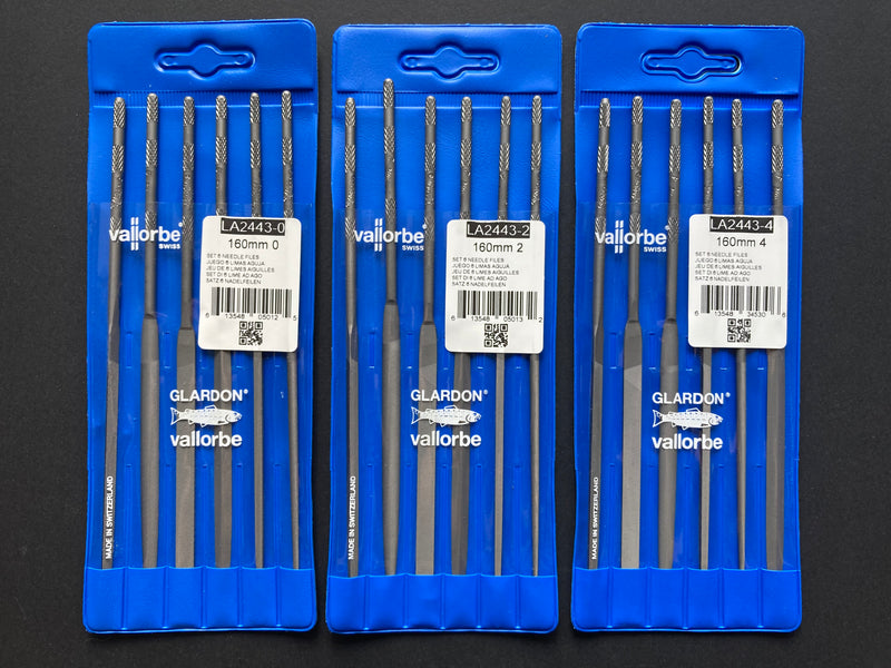Premium Needle Files LA2443 160 mm Set of 6 pcs.