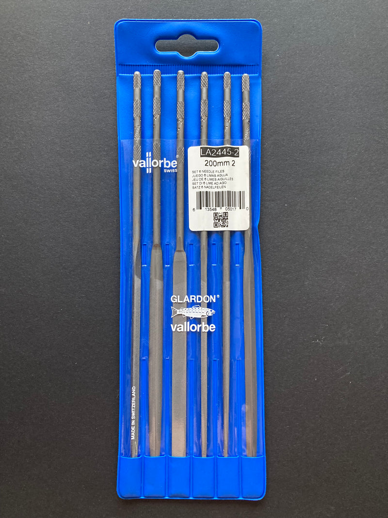 Premium Needle Files LA2445 200 mm Set of 6 pcs.
