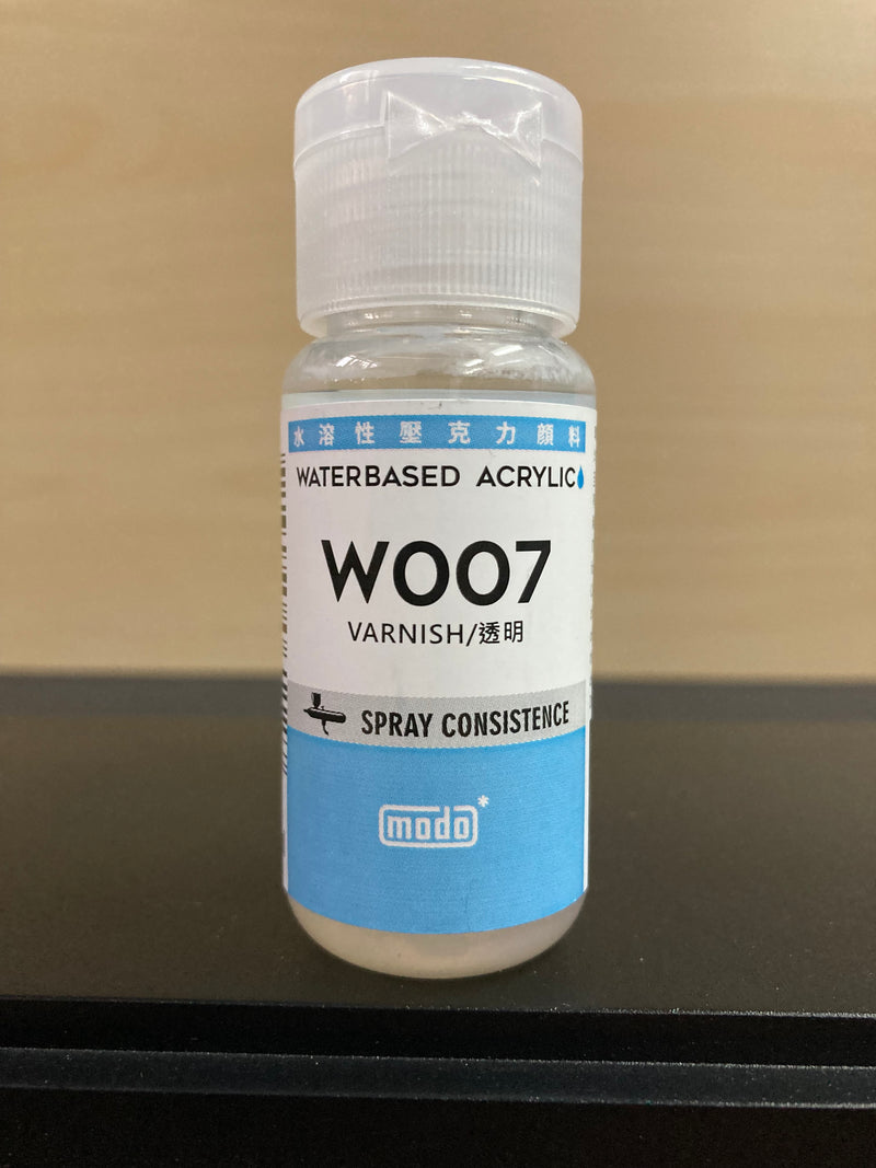 W Series - Water Based Acrylic Varnish 水溶性壓克力透明保護漆 W-007 (30 ml)