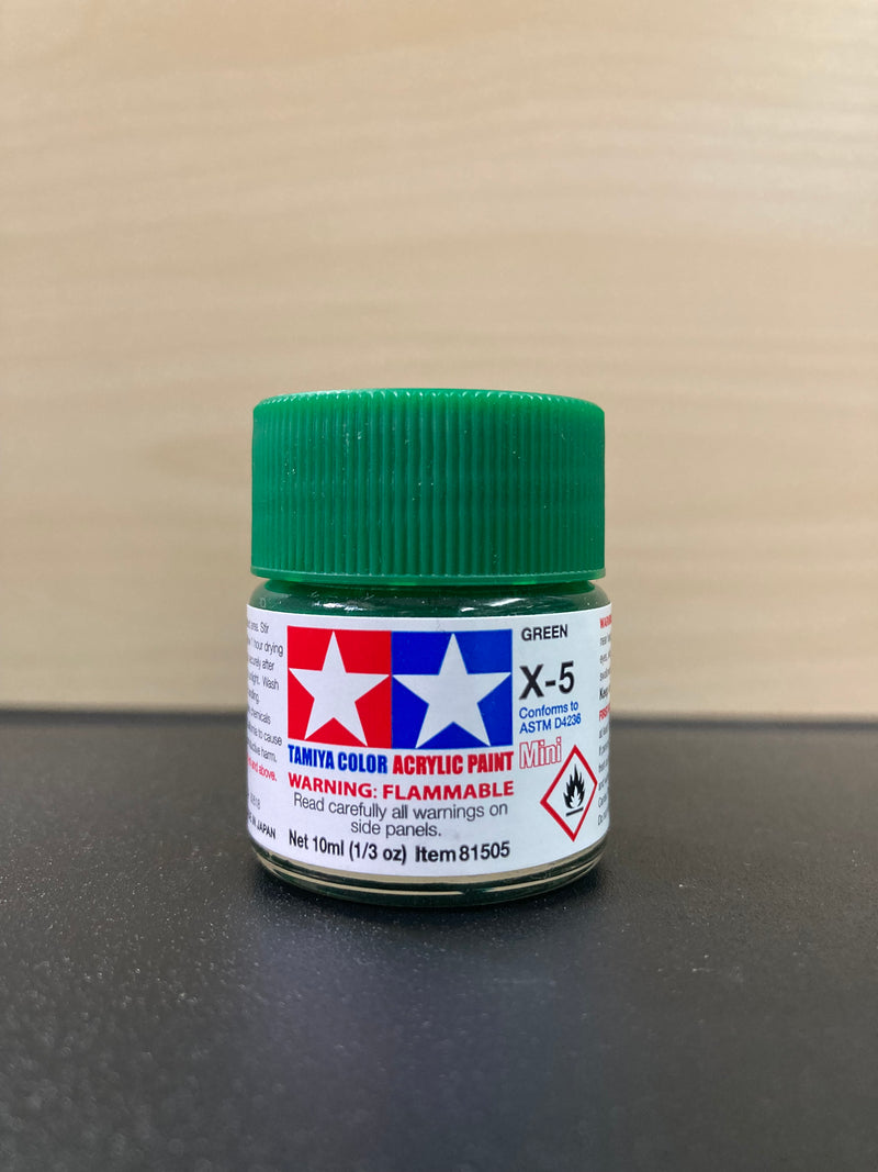 Acrylic Paints Mini - Gloss X-1 ~ X-35 環保水性漆 [亮光澤] - (10 ml)