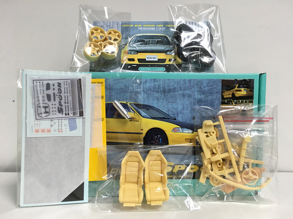 Spoon Sports Unassembled Civic EG6 N1 Endurance 1/24 Model