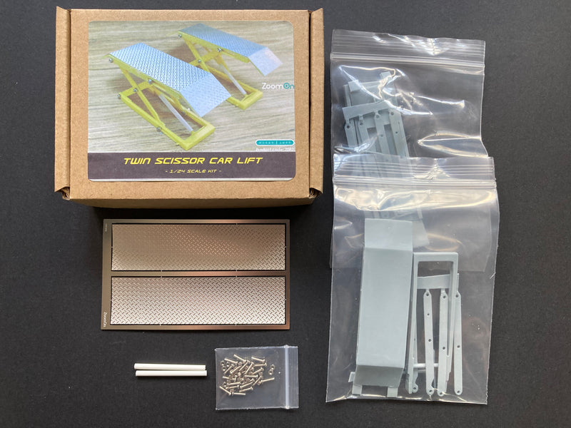 1/24 Scale Kit: Twin Scissor Car Lift Z082