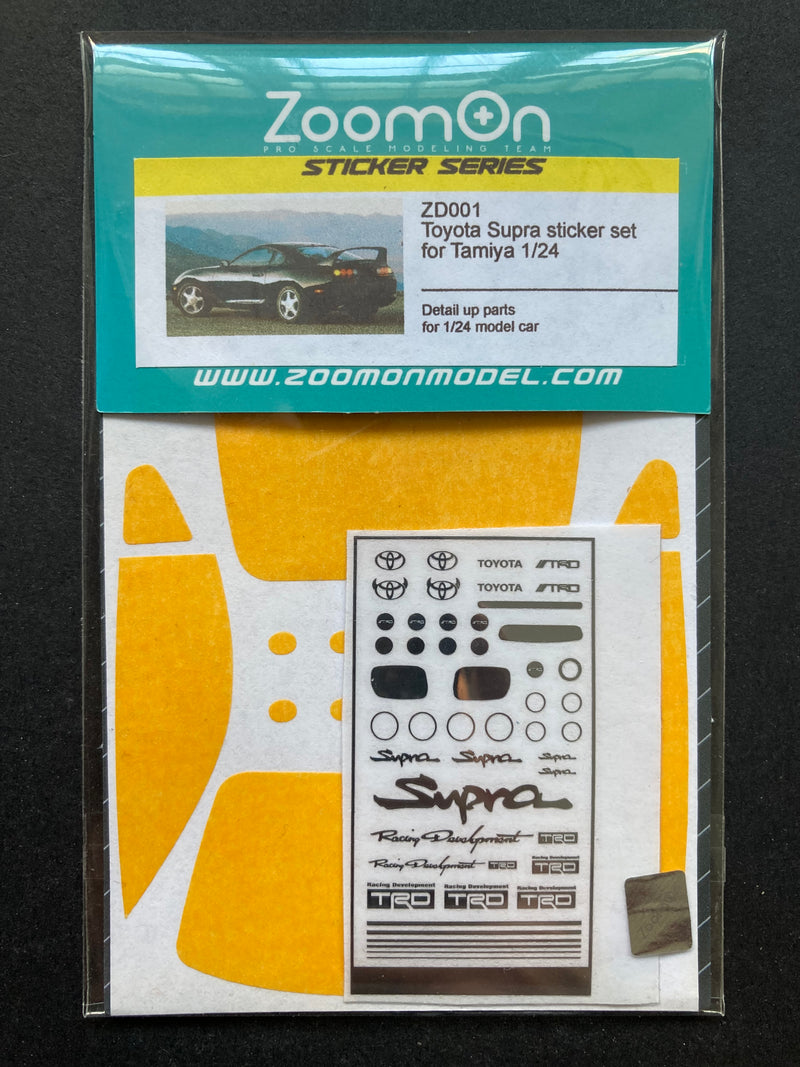 1/24 Scale Kit: Toyota Supra JZA80 TRD Sticker Set ZD001