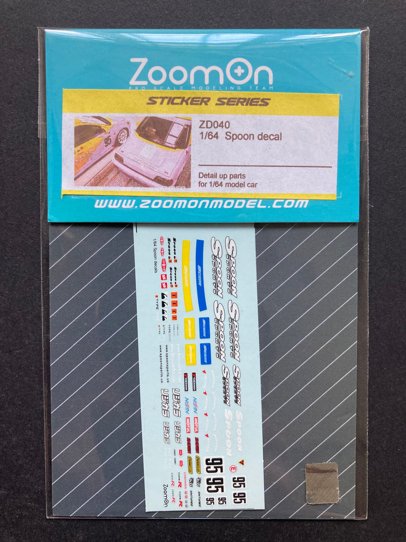 1/64 Scale Kit: Spoon Sports Sticker Set ZD040