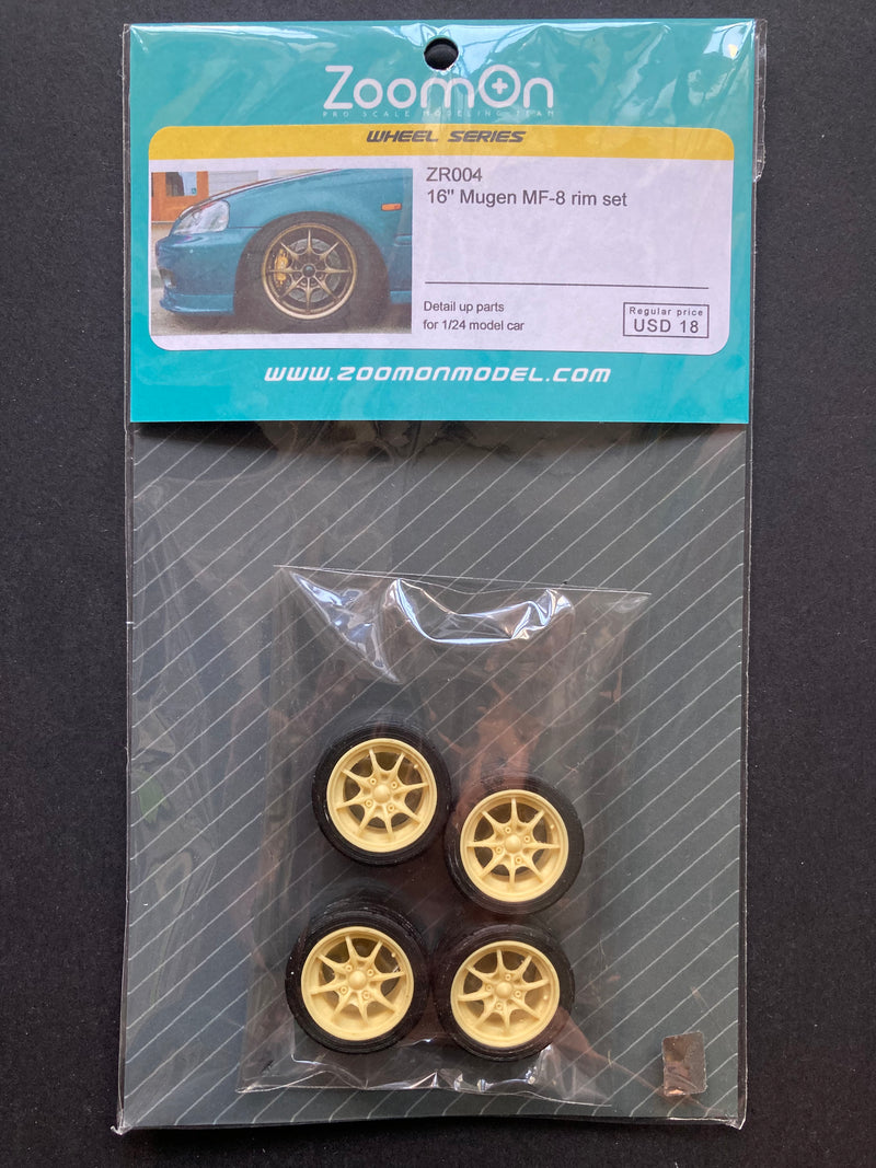 1/24 Scale Kit: Mugen Power MF8 16" Wheel & Tyres Set ZR004